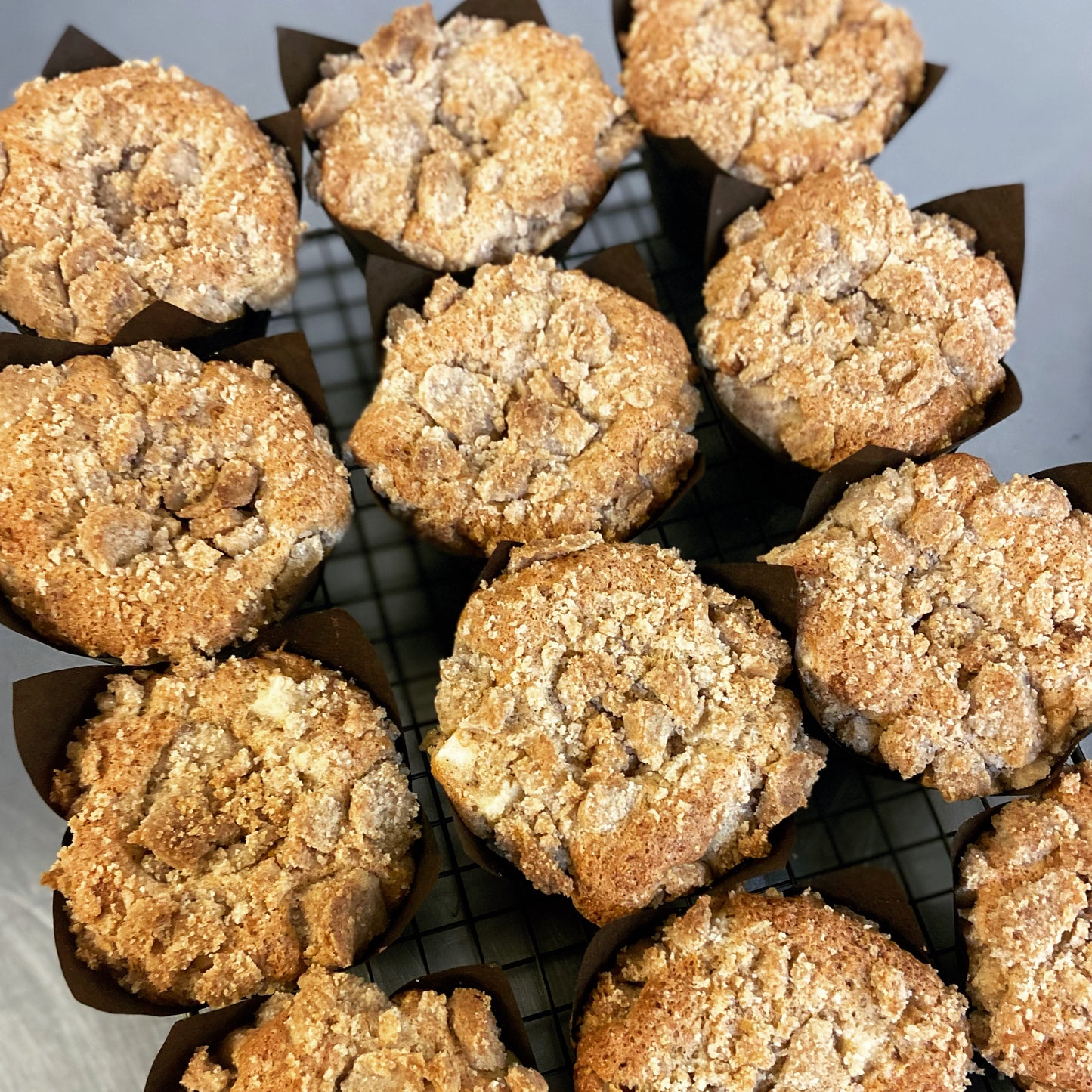 Half Dozen Apple Crumble Muffins