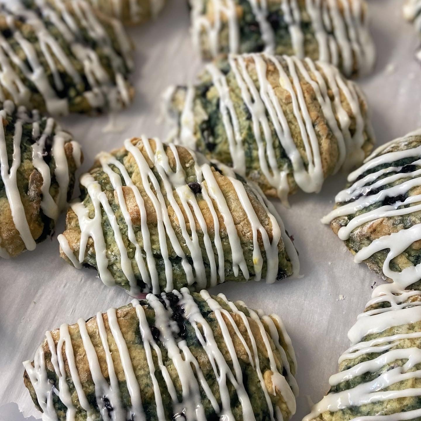 4 Blueberry Lemondrop Scones