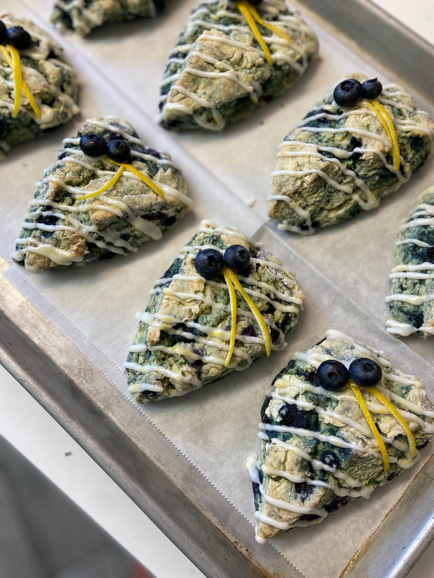 4 Gluten Free Blueberry Lemondrop Scones