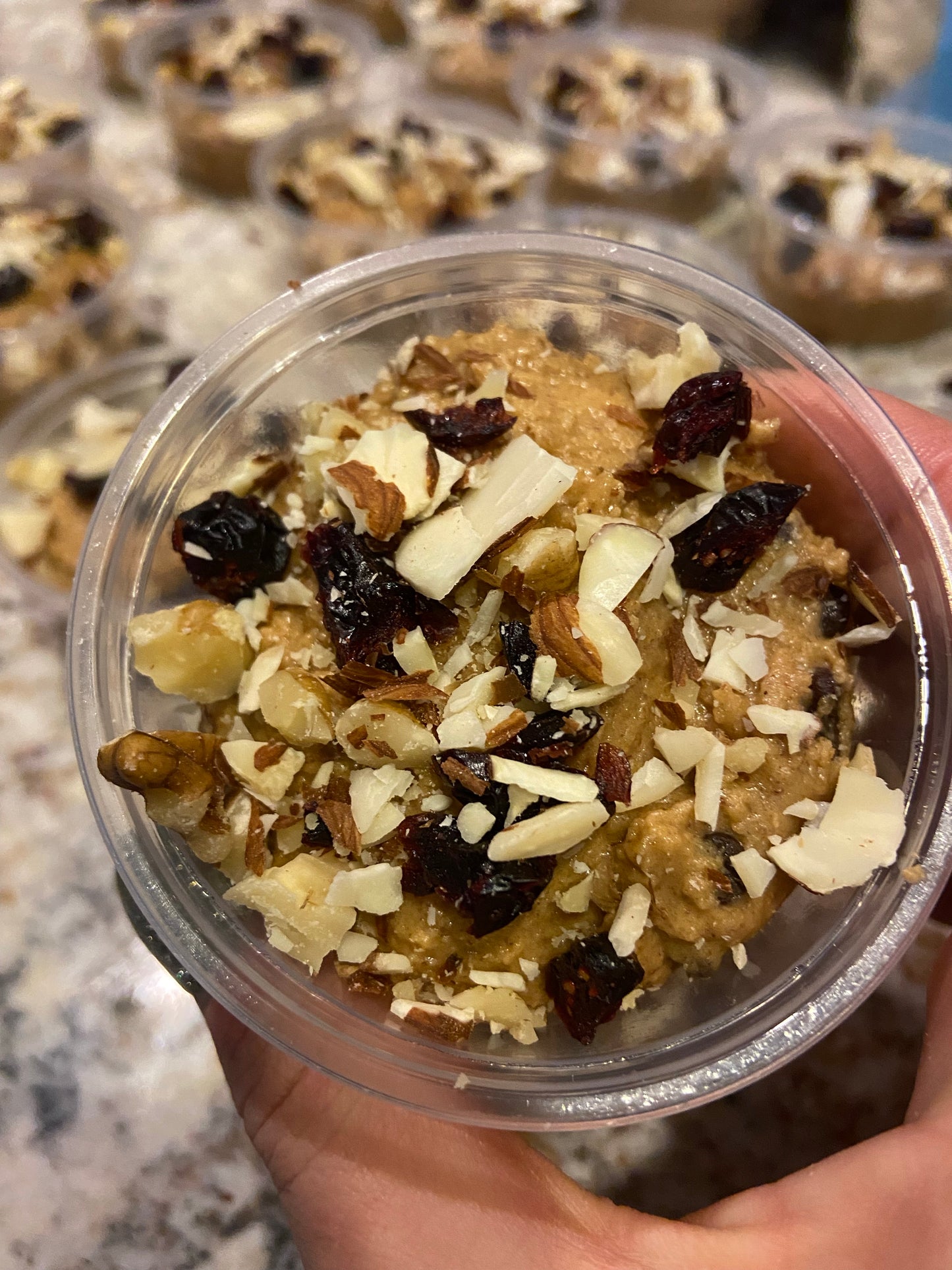 Edible Protein Cookie Dough- Trail Mix Blondie