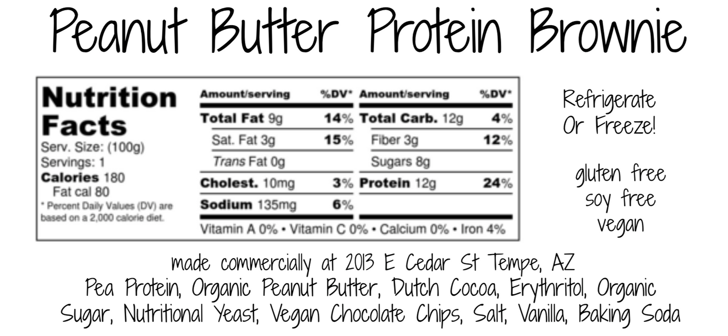 Peanut Butter Protein Brownies