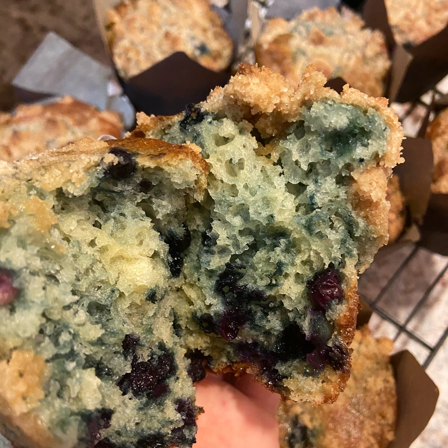 Blueberry Crumble Muffins (6)