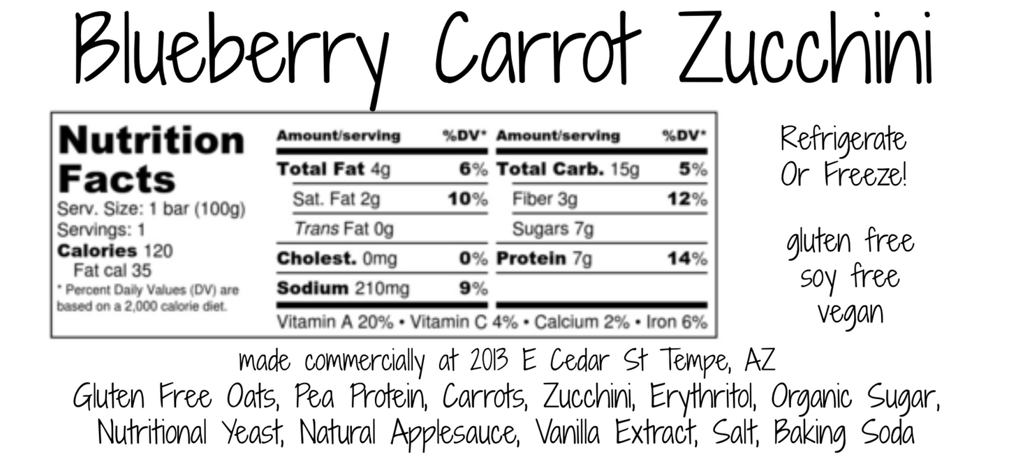 Blueberry Carrot & Zucchini Bars
